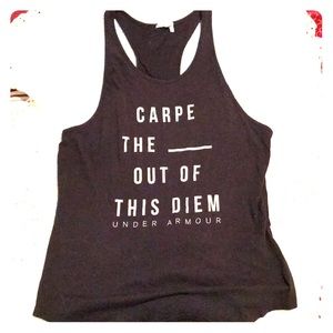Black under armour tank Size M